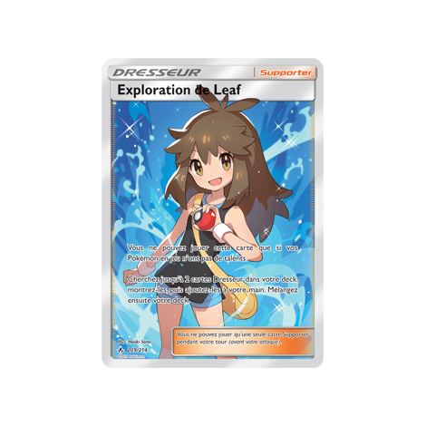 Carte Exploration de Leaf - Ultra rare de Pokémon Alliance Infaillible 209/214