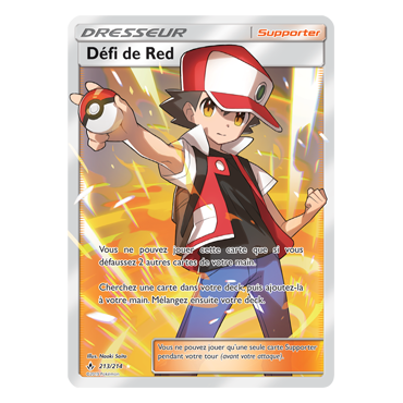 Découvrez Défi de Red, carte Ultra rare de la série Alliance Infaillible