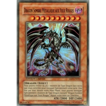 Dragon Sombre Métallique aux Yeux Rouges ABPF-FRSE2