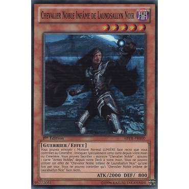 Chevalier Noble Infâme de Laundsallyn Noir ABYR-FR000